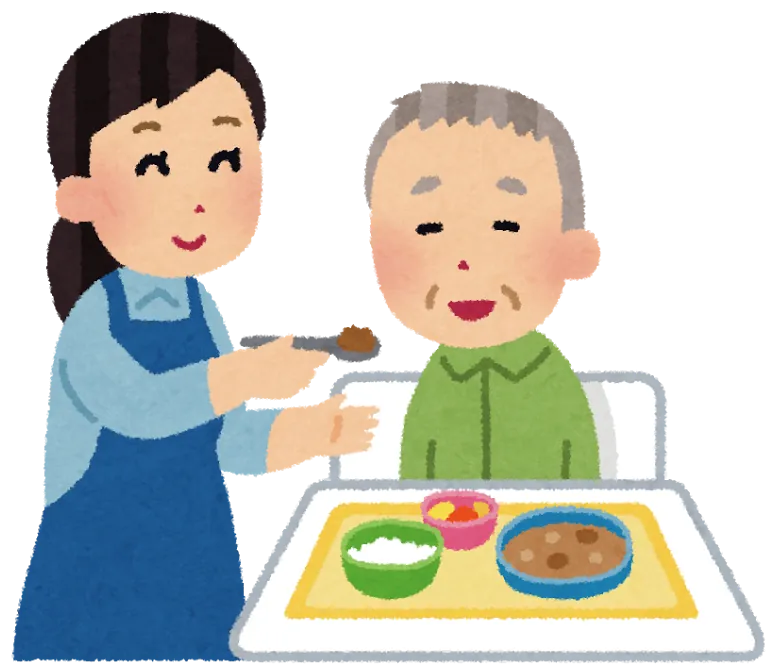 食事介助を受けるご利用者